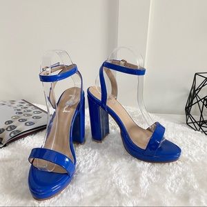 FSJ Chunky Heel Ankle Strap Platform Sandals